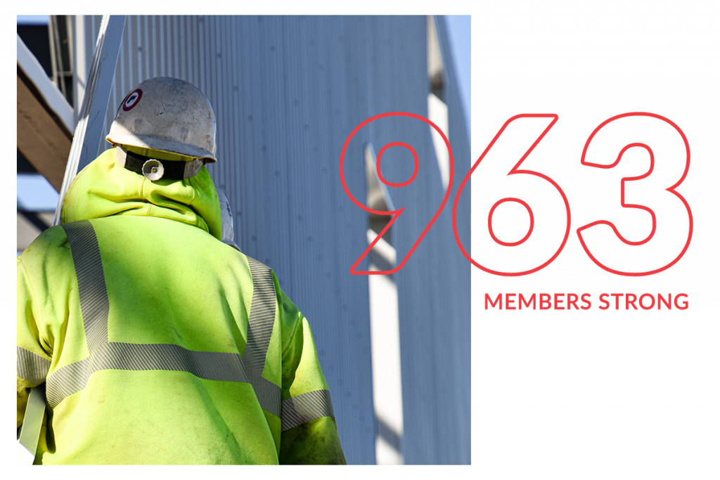 963 members strong
