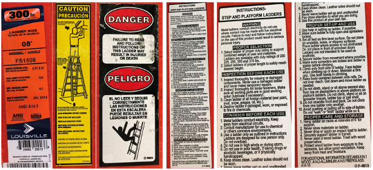ladder safety instructions