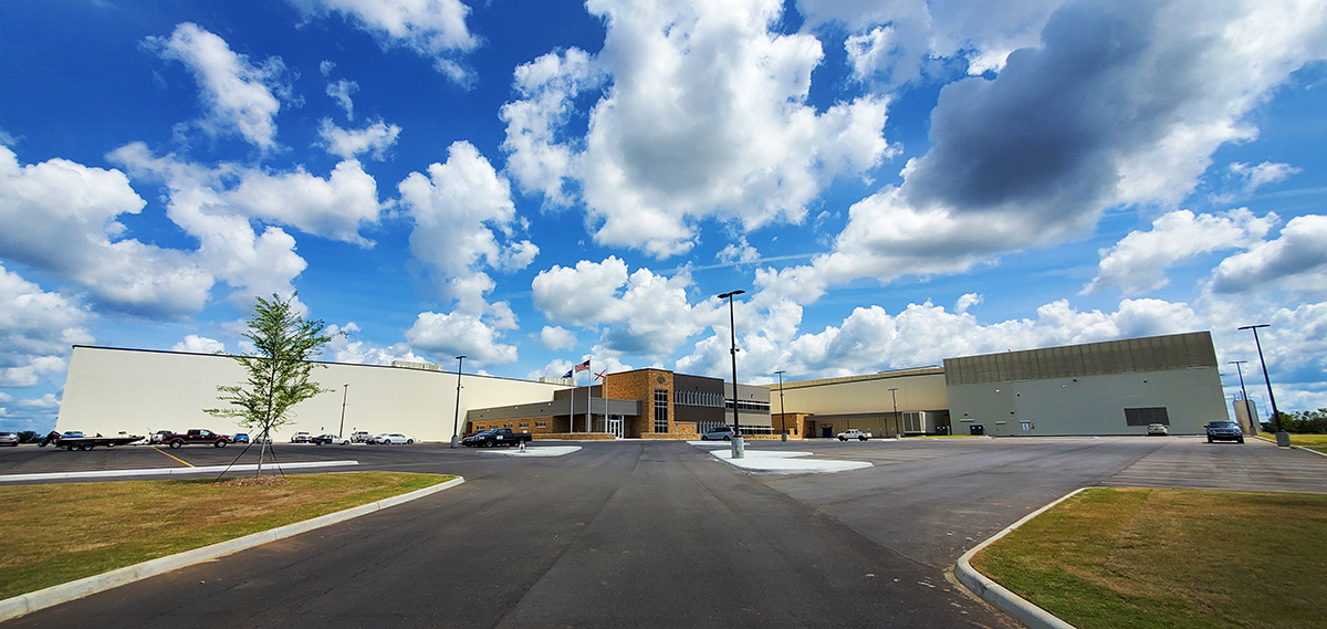 Greenfield food distribution facility exterior