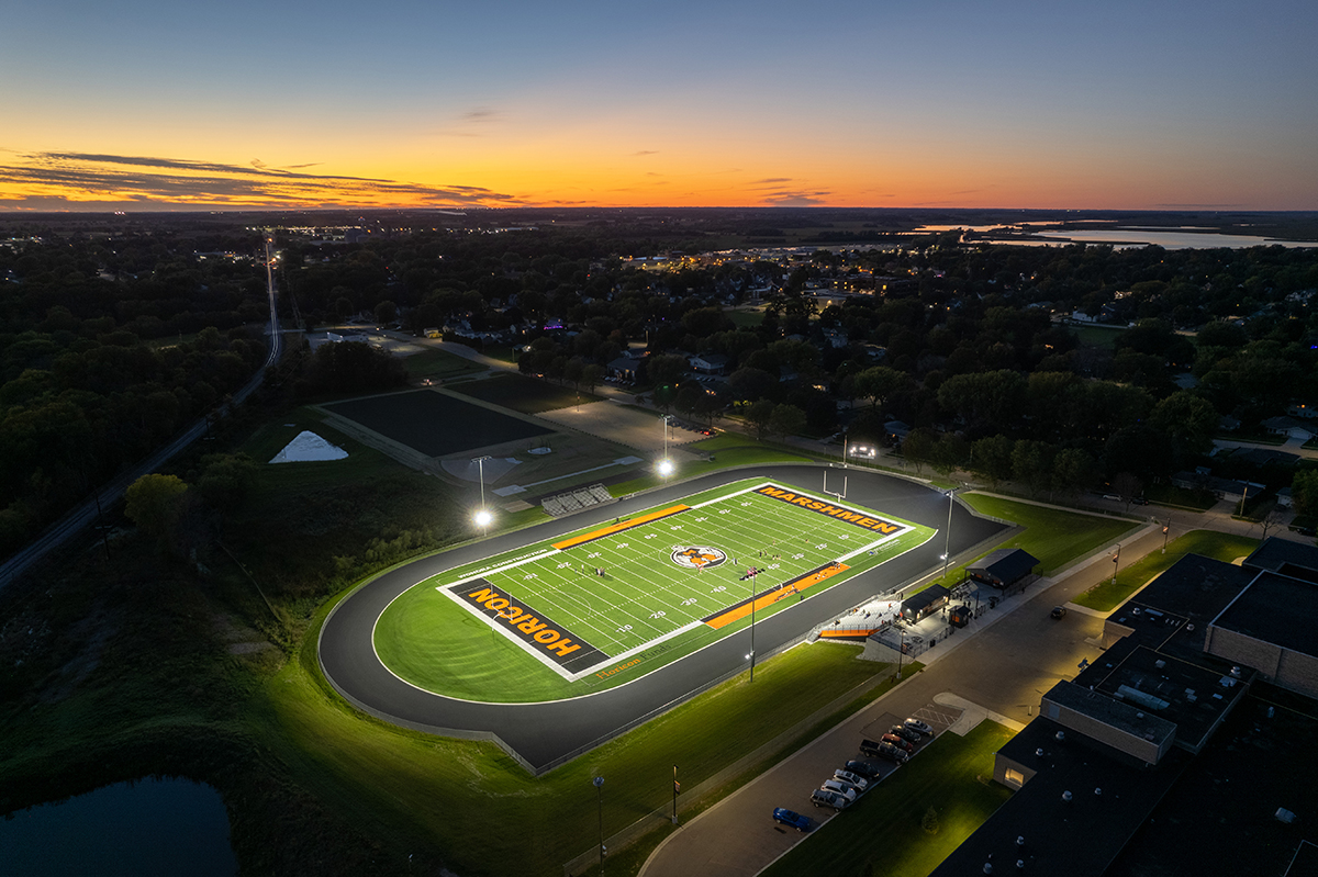 horicon high school football field view